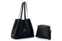 Lucky Bees Loretta Bolsa de Hombro Negra